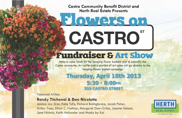 3rd Annual Flowers on Castro Street Benefit & Art Show is Coming