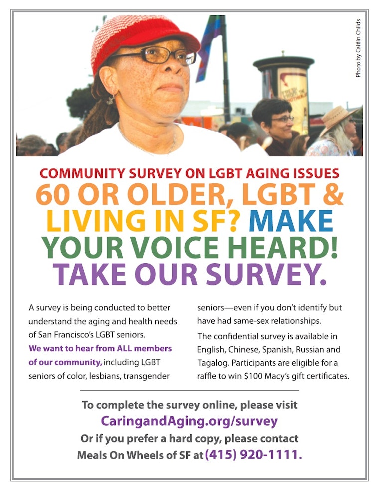 Queer, 60 or Over? The SF LGBT Aging Policy Task Force Needs You!