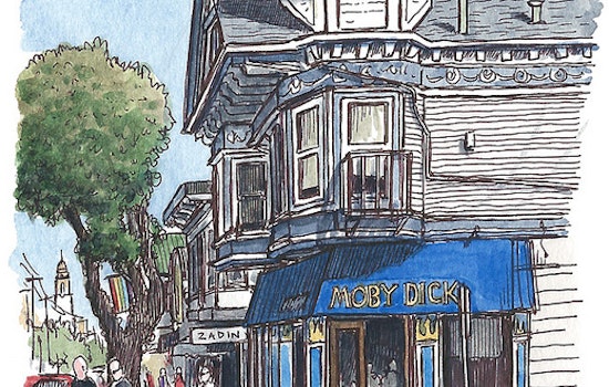 Awesome sketches of the Castro from Urban Sketcher Pete Scully