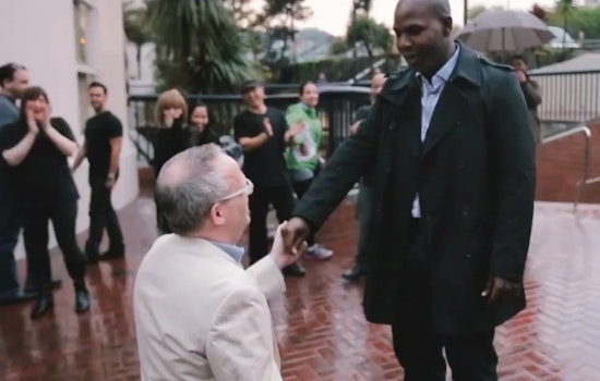 J'adorable: Tim asks Bennie if he can put a ring on it at SF Flashmob in the Castro