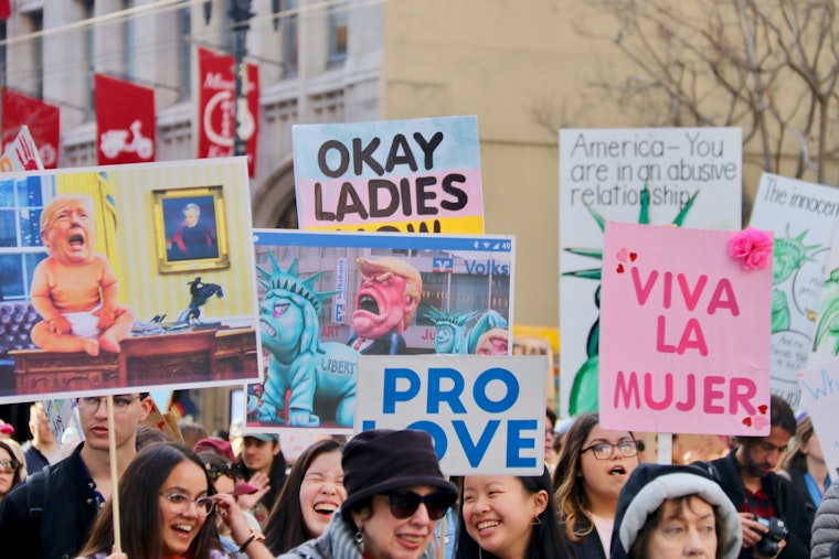Scenes from the 2020 Women's March in San Francisco