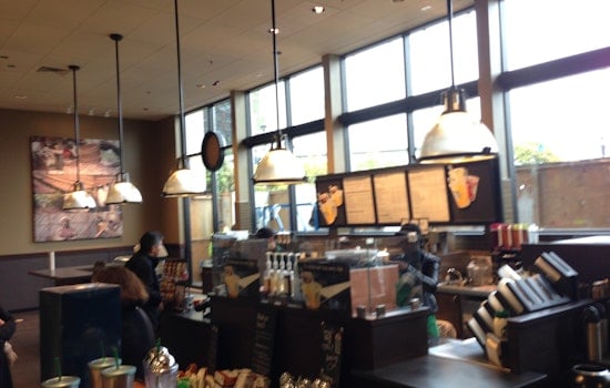 Irony: Expanded Starbucks in Safeway opens, Industrialists closes