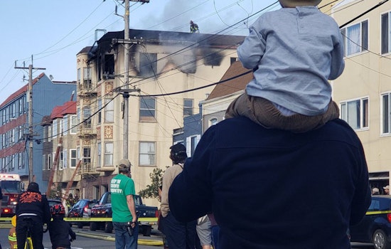1 injured, 6 displaced in Outer Sunset building fire