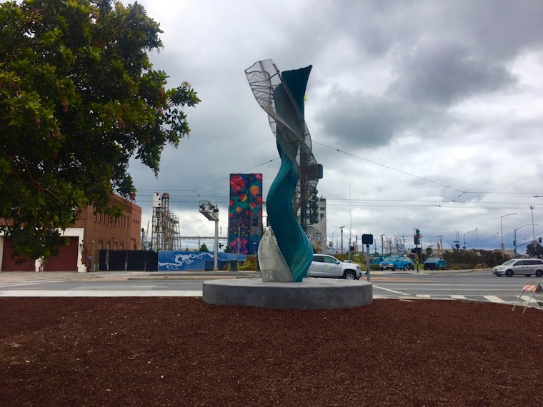 SF Port, Arts Commission unveils Islais Creek sculpture