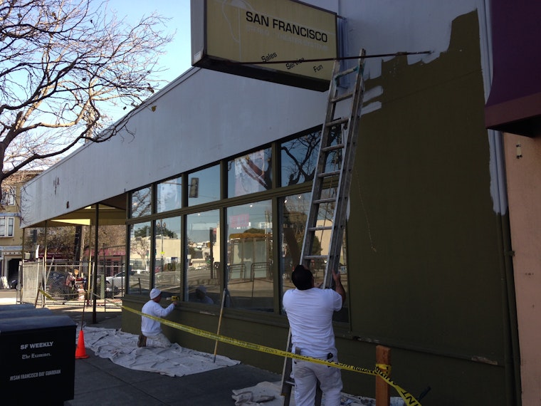 Old Industrialists location gets slight facelift, fence down