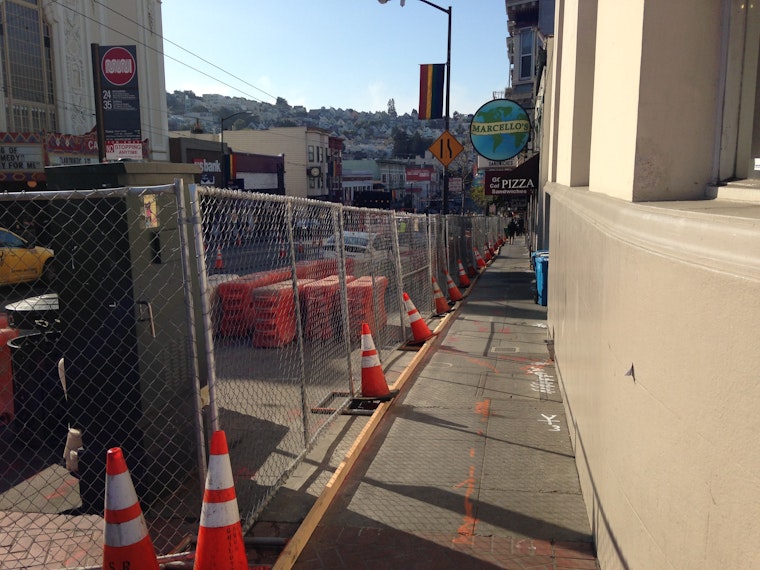 Castro Sidewalk/Curb Demolition Starts Today