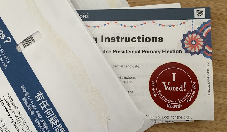 "I Voted", by mail: SF Department of Elections now includes stickers in vote-by-mail ballots