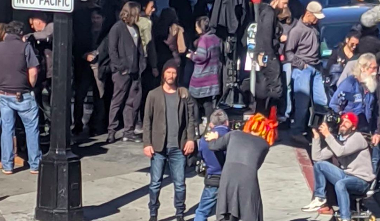 Keanu Reeves spotted filming in North Beach as 'The Matrix 4' gets underway