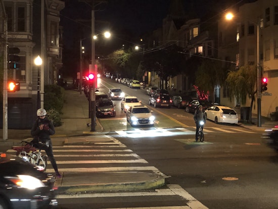 Page Street pilot project adds protected bike lane, ends freeway access starting February 24