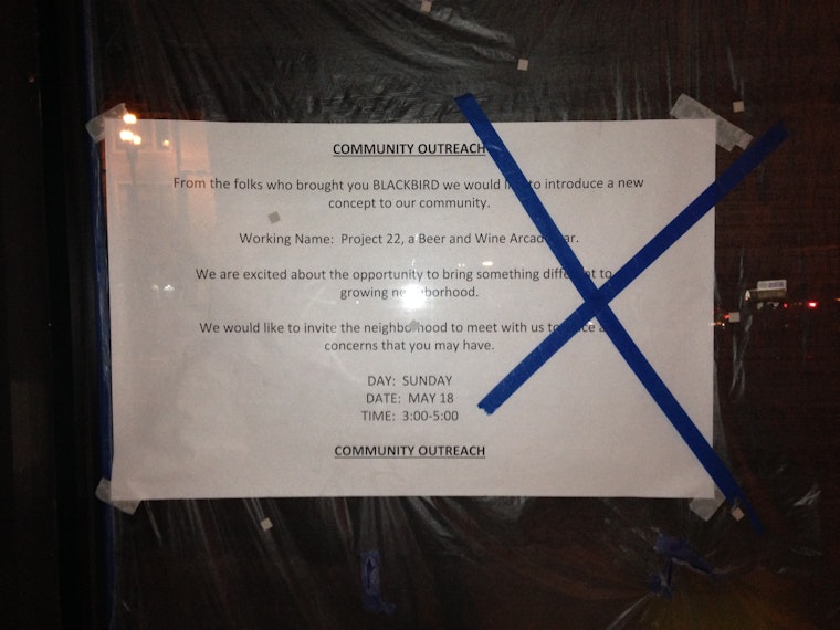 New Gay Arcade Bar, Project 22, Holding Community Outreach Meeting