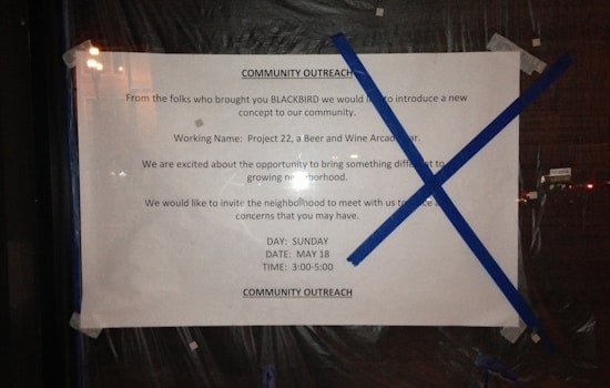 New Gay Arcade Bar, Project 22, Holding Community Outreach Meeting