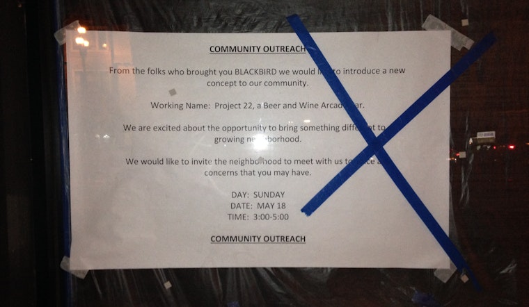 New Gay Arcade Bar, Project 22, Holding Community Outreach Meeting