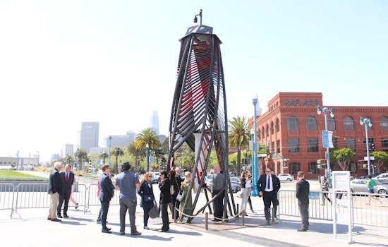 Waterfront video sculpture links San Francisco with Israeli port city