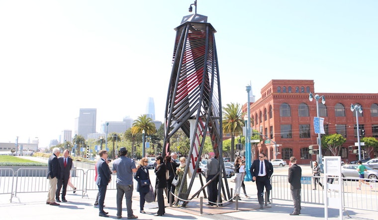 Waterfront video sculpture links San Francisco with Israeli port city