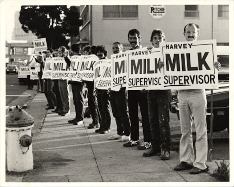 "Milk Line" For New USPS Harvey Milk Stamps Planned For Next Week