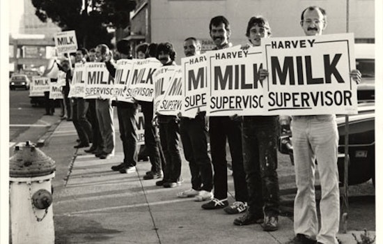 "Milk Line" For New USPS Harvey Milk Stamps Planned For Next Week