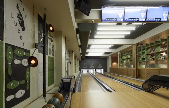 Fifth Arrow bowls into Union Square with games, pizza, and cocktails