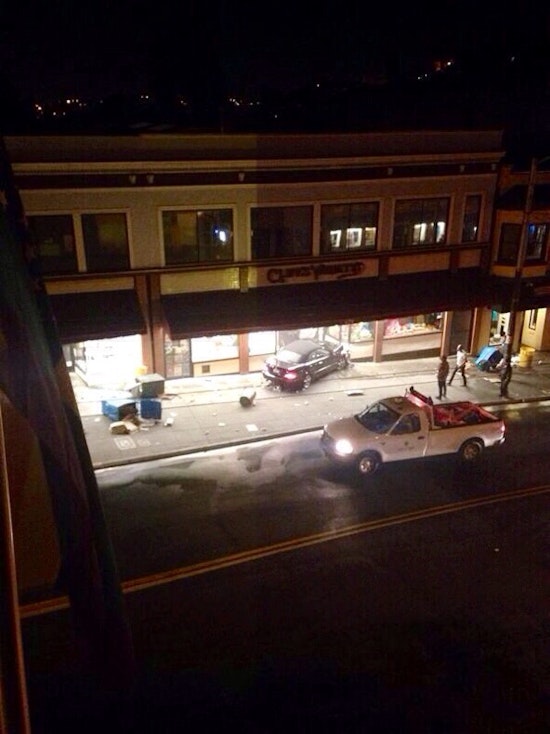 Car Crashes Into Cliff's Variety