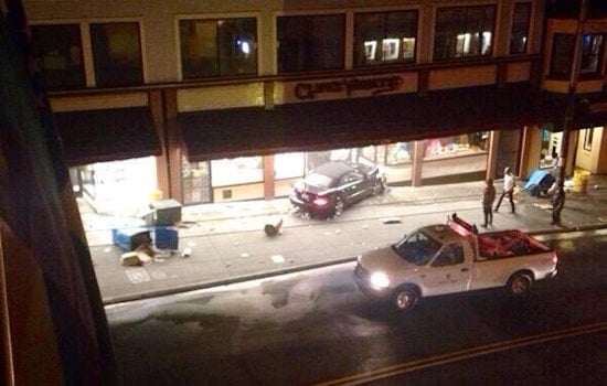 Car Crashes Into Cliff's Variety