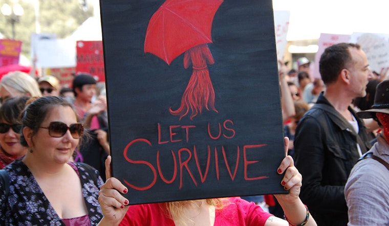 Hundreds march to support sex workers, protest new federal law