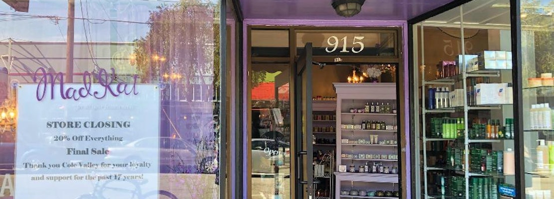 Cole Valley cosmetics shop MadKat to close at month's end