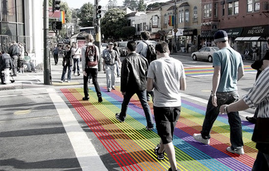 Castro Rainbow Crosswalks Being Installed Over Next Two Days