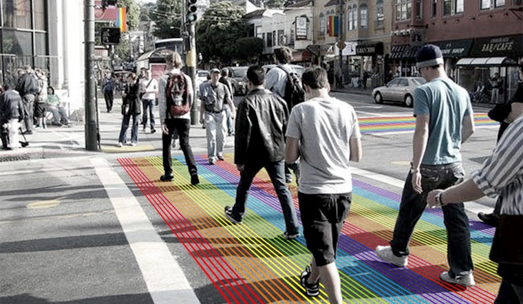 Castro Rainbow Crosswalks Being Installed Over Next Two Days