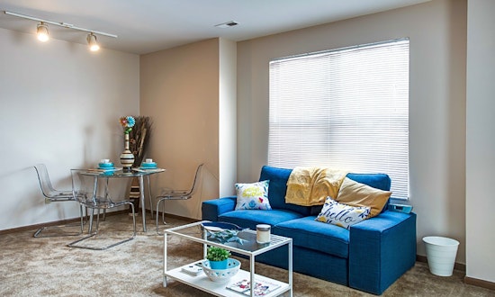 What apartments will $1,100 rent you in Central West End, this month?