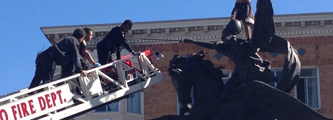 SFFD Trying To Rescue Climber On Spanish-American War Statue [Updated]