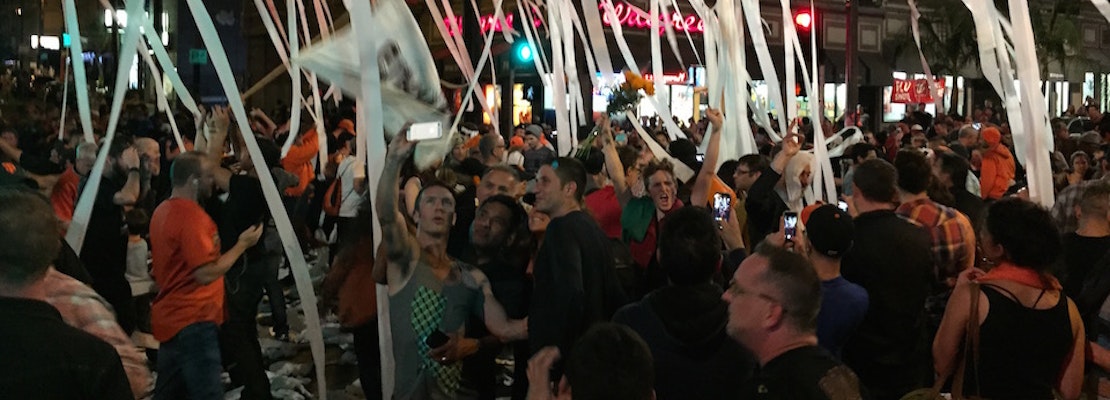 Scenes From A Giants Victory In The Castro