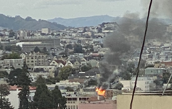 Smoke from Sunday first-alarm fire visible throughout Mission; seriously damages apartment building