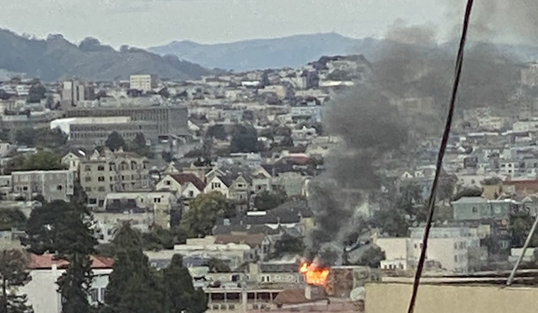 Smoke from Sunday first-alarm fire visible throughout Mission; seriously damages apartment building