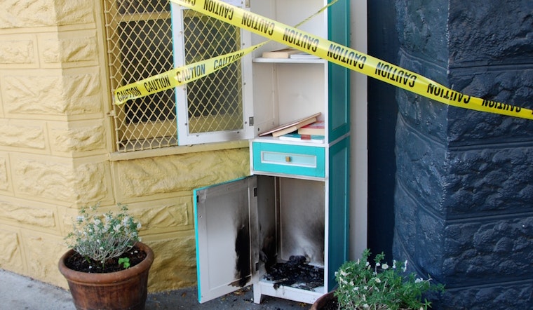 Noe Street's Little Free Library Set Aflame