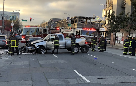 2 in life-threatening condition after head-on SoMa collision