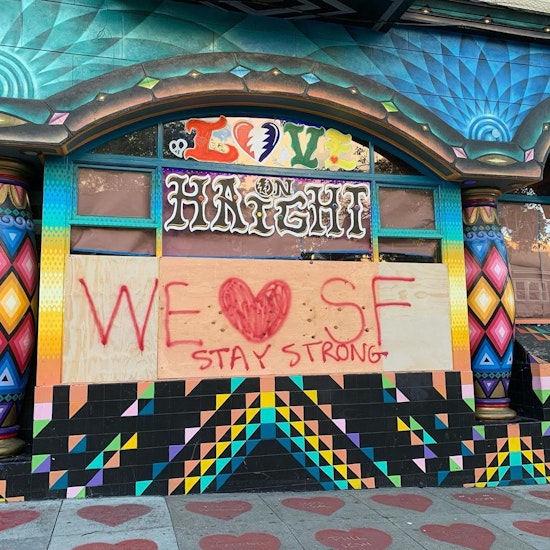 'We got this,' 'stay healthy,' 'stay strong': The COVID-19 crisis in San Francisco window signs