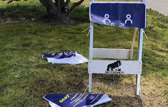 Vandals rip up signs warning SF parkgoers to stay 6 feet apart
