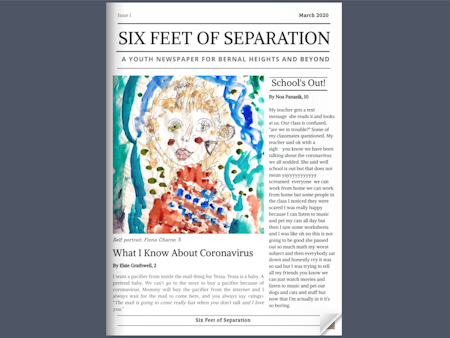 Bernal Heights kids, teens launch quarantine-inspired community newspaper