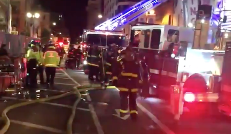 1 injured in 2-alarm blaze at Tenderloin parking garage