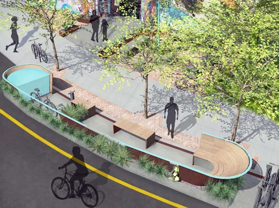 Proposed American Cyclery Parklet And Green Space Moving Forward