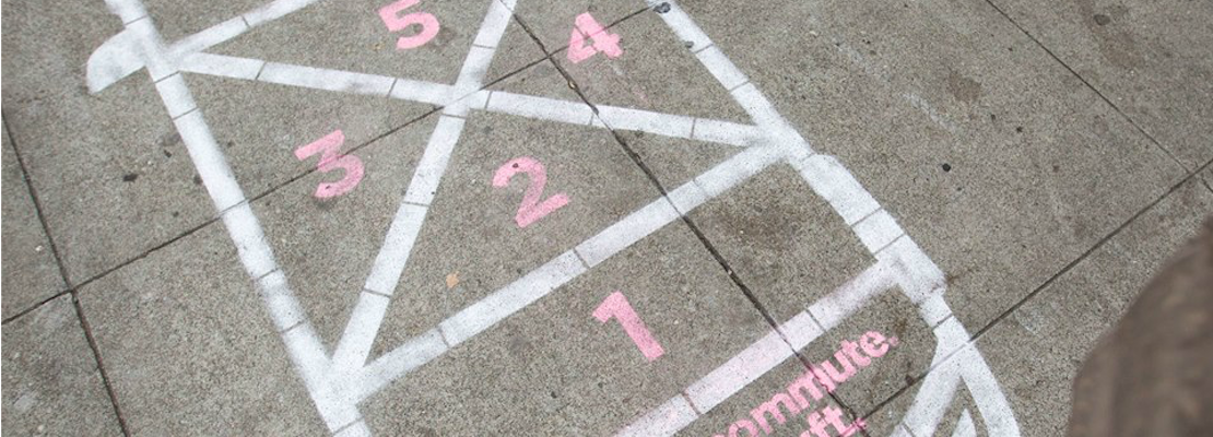 Lyft Guerrilla Marketing Campaign Stencils City Sidewalks