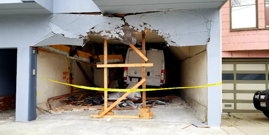 Van strikes Richmond home, forces evacuation of residents