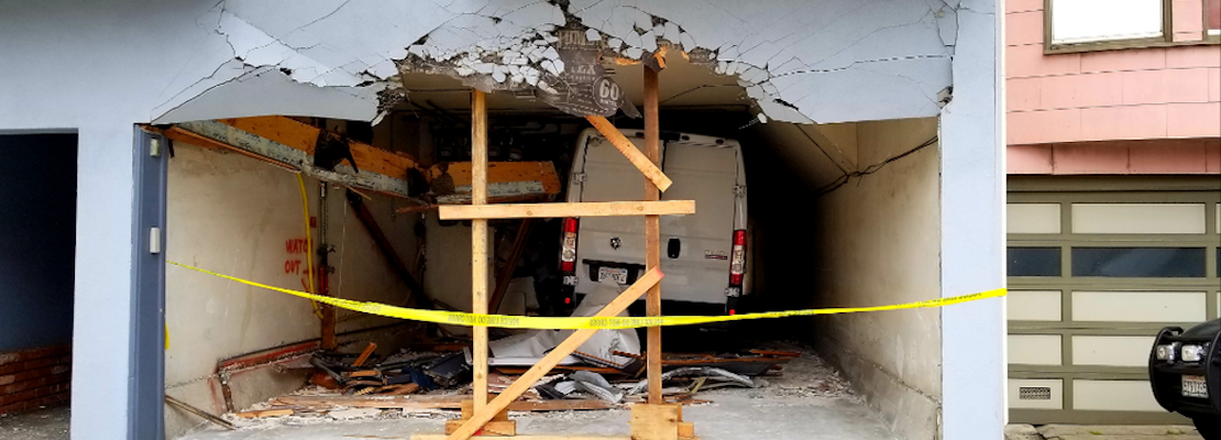 Van strikes Richmond home, forces evacuation of residents