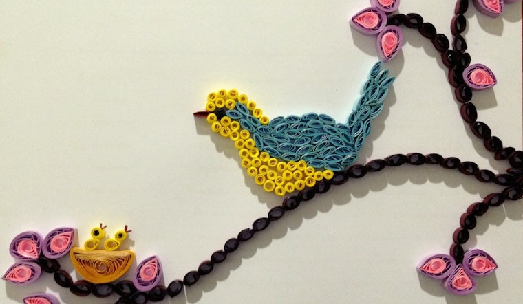 Rainy Inner Sunset Sunday: Roses, Quilling And Dragonslaying