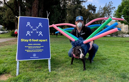 Using his noodle: San Francisco man creates DIY tool for social distancing