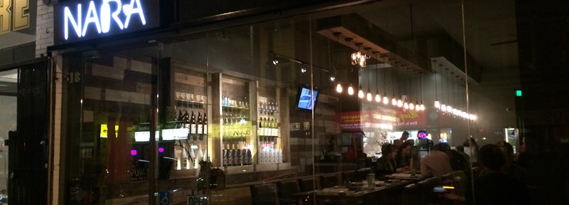 Nara Now Open With Sushi Fusion, Sake On Haight