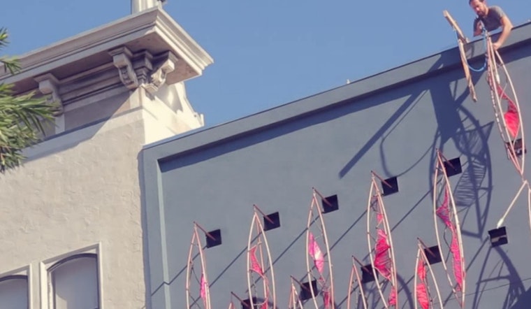 Behind Laguna Street's 'Wall Of Wind' Art Installation