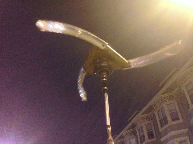 Rogue Whirligig Makes Appearance At Haight & Clayton