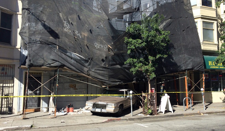 Car Backs Into Silky Touch, Scaffolding Threatens To Collapse
