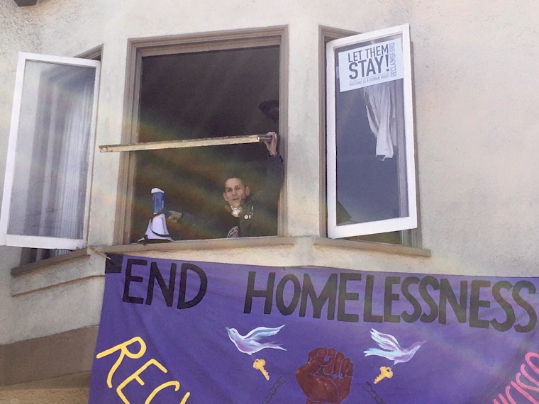 Vacant Castro home occupied by unhoused SF residents in May Day protest