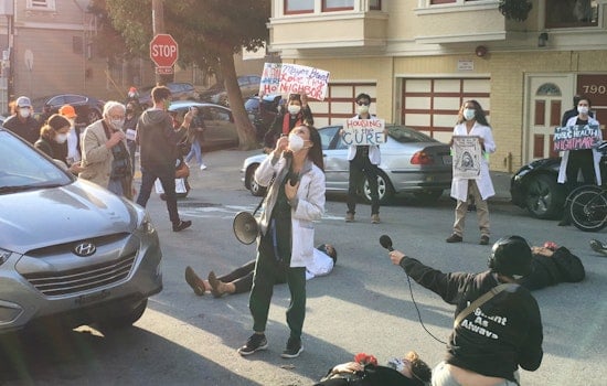 Protesters stage 'die-in' outside Mayor Breed's home as hotels-for-homeless impasse continues